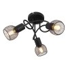 Globo FIASTRA Ceiling Light black, 3-light sources