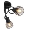 Globo FIASTRA Ceiling Light black, 3-light sources