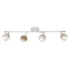 Brilliant Scan Ceiling Light LED Light wood, white, 4-light sources