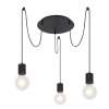 Globo HERMINE Pendant Light black, 3-light sources