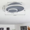 Harea Ceiling Light LED grey, 1-light source