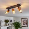 Lengalau Ceiling Light black, 3-light sources