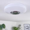 Sambani Ceiling Light LED chrome, white, 1-light source, Remote control, Colour changer