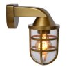 Lucide LEWIS Outdoor Wall Light gold, brass, 1-light source