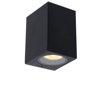 Lucide ZARO Outdoor Wall Light black, 1-light source