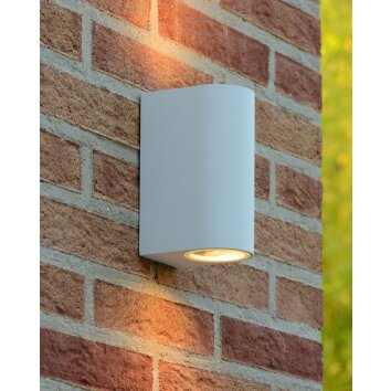Lucide ZARO Outdoor Wall Light white, 2-light sources