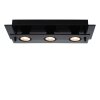 Lucide OKNO Ceiling Light black, 3-light sources