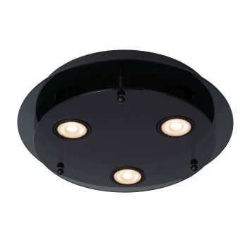 Lucide OKNO Ceiling Light black, 3-light sources