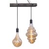Globo CANESO Pendant Light black, 4-light sources