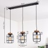 Husvik Pendant Light black, 3-light sources