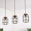 Husvik Pendant Light black, 3-light sources