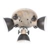 Steinhauer Gearwood Ceiling Light anthracite, brown, 3-light sources