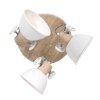 Steinhauer Gearwood Ceiling Light brown, white, 3-light sources