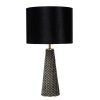 Lucide VELVET Table lamp grey, brass, 1-light source