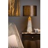 Lucide VELVET Table lamp grey, brass, 1-light source