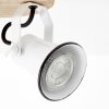 Brilliant Seed Spotlight Dark wood, white, 3-light sources