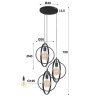 Mirandola  Pendant Light grey, 3-light sources