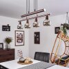 Warga Pendant Light LED bronze, 4-light sources