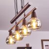 Warga Pendant Light LED bronze, 4-light sources