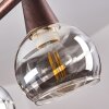 Warga Pendant Light LED bronze, 4-light sources