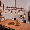 Gondo Pendant Light Light wood, black, 6-light sources