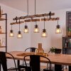 Gondo Pendant Light Light wood, black, 6-light sources