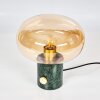 Maoro Table lamp green, brass, 1-light source
