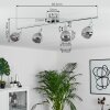Stranderod Ceiling Light chrome, 4-light sources