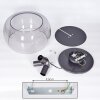 Palibatz Ceiling Light anthracite, 3-light sources