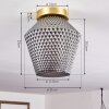 Gombua Ceiling Light brass, 1-light source