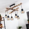 Gondo Ceiling Light Light wood, black, 6-light sources