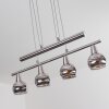 Warga Pendant Light LED matt nickel, 4-light sources