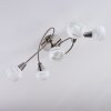 Warga Ceiling Light LED matt nickel, 5-light sources