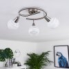 Warga Ceiling Light LED matt nickel, 3-light sources
