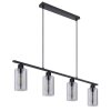 Globo HADERA Pendant Light black, 4-light sources