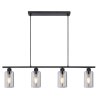 Globo HADERA Pendant Light black, 4-light sources