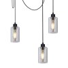 Globo HADERA Pendant Light black, 5-light sources