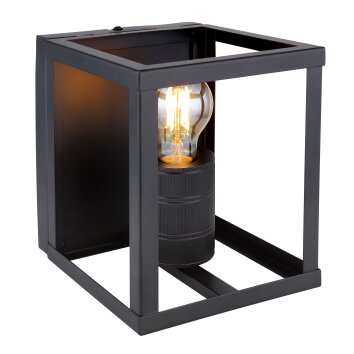 Globo HAGAR Wall Light black, 1-light source