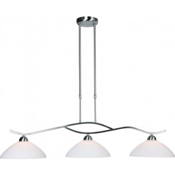 Steinhauer CAPRI hanging light stainless steel, 3-light sources