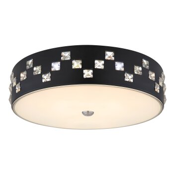 Globo ABELIA Ceiling Light LED black, 1-light source