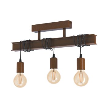 Eglo TOWNSHEND Ceiling Light Antique, brown, 3-light sources