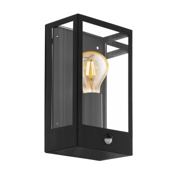 Eglo ALAMONTE Outdoor Wall Light black, 1-light source, Motion sensor