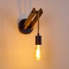 Aarhus Wall Light Dark wood, black, 1-light source