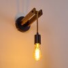 Aarhus Wall Light Dark wood, black, 1-light source