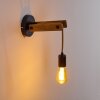 Aarhus Wall Light Dark wood, black, 1-light source