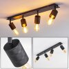 Ajaccio Ceiling Light black, 4-light sources