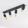 Ajaccio Ceiling Light black, 4-light sources