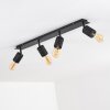 Ajaccio Ceiling Light black, 4-light sources