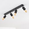 Ajaccio Ceiling Light black, 4-light sources