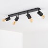 Ajaccio Ceiling Light black, 4-light sources